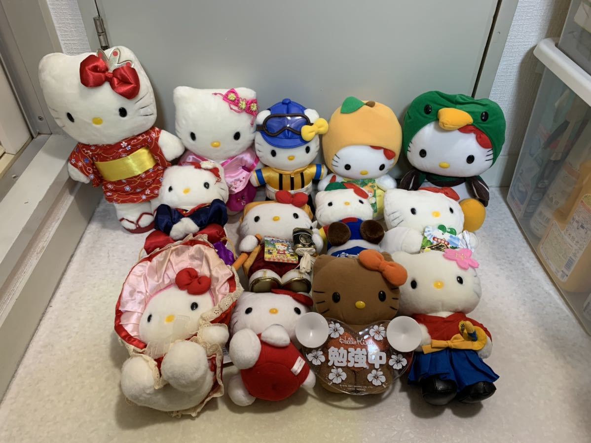 ハローキティぬいぐるみプリンカラードールGJ&レトロカラードール