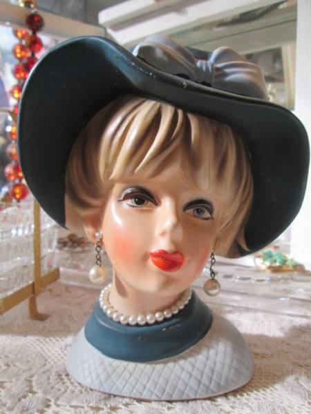 希少品！50's〜アメリカアンティーク 花の壁掛け USAヴィンテージ雑貨