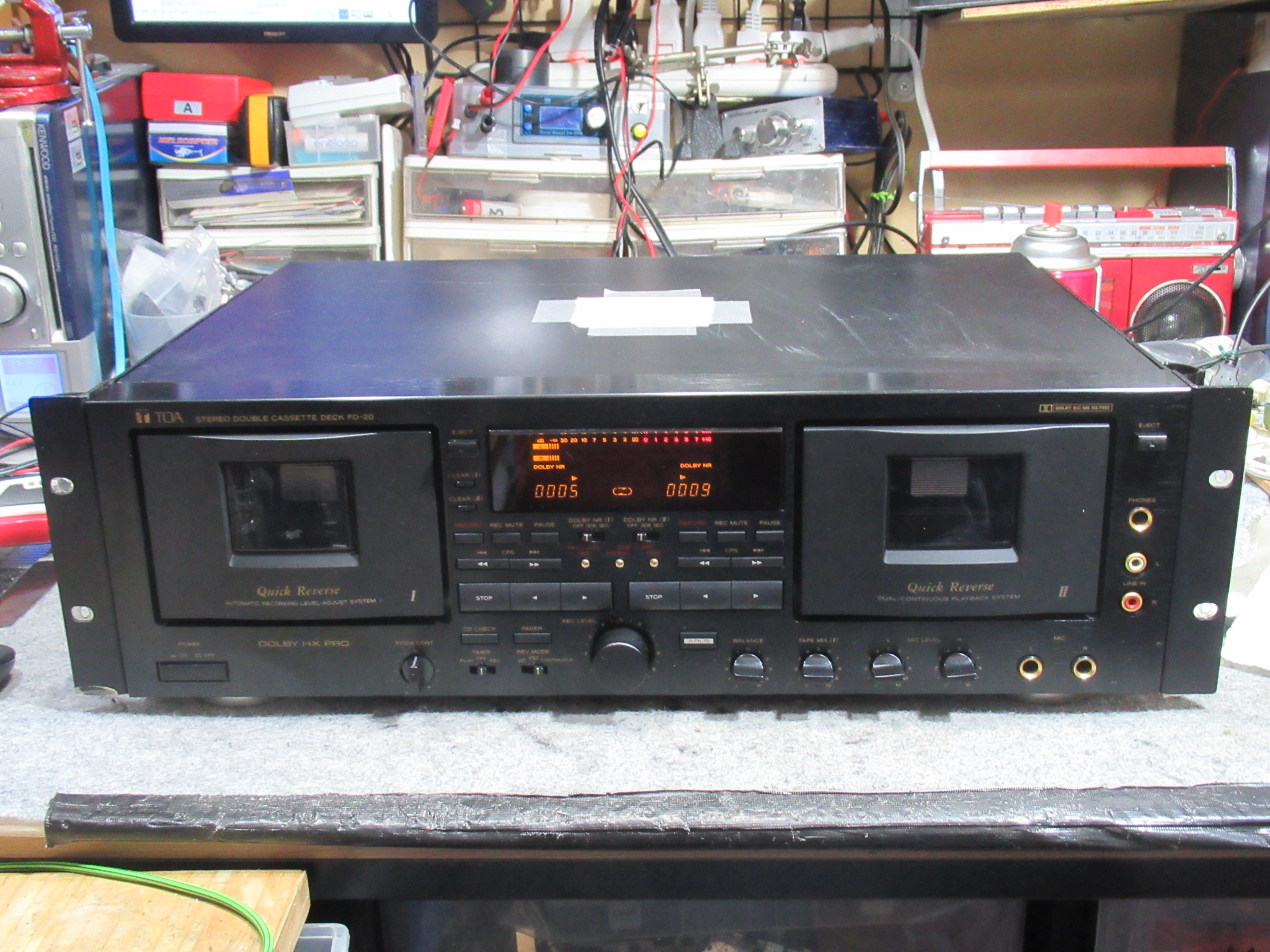 オートリバース ダブルカセットテープデッキ TEAC W-790R-1 完動品