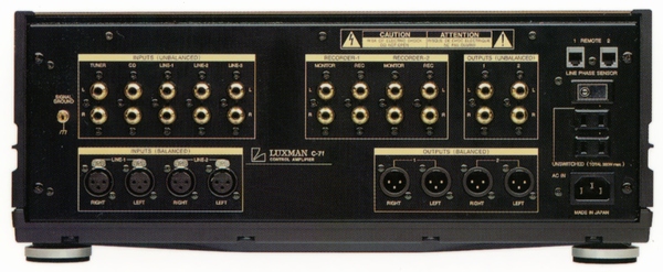 LUXMAN C-7fの仕様 ラックスマン