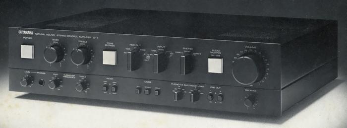 YAMAHA C-4 プリアンプ 動作確認ですがジャンク YAMAHA C-4 プリアンプ
