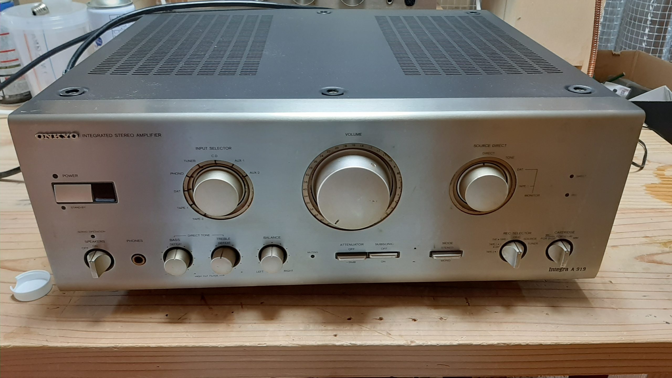 ジャンク品ONKYO アンプ A-919 プリメインアンプ ジャンク品ONKYO