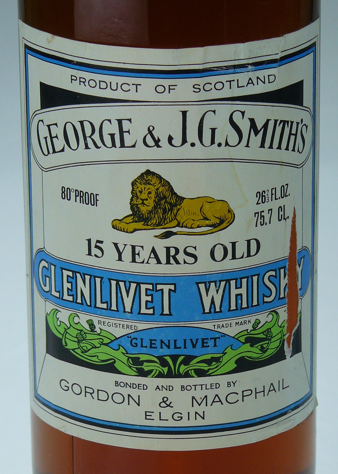 オールドボトル グレンリベット 15年 シングルモルトウイスキー 1L