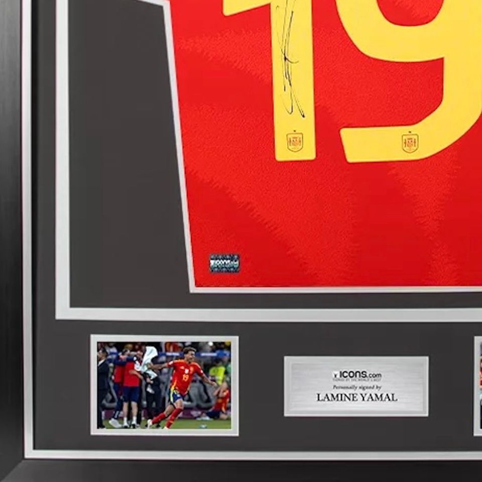 証明書付】直筆サイン入り ヤマル スペイン代表 ユニフォーム ラミン