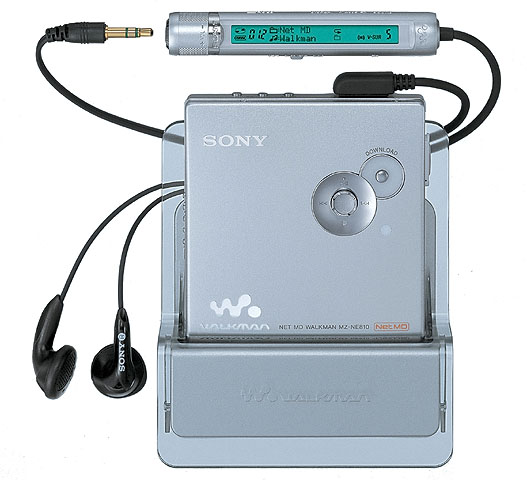 SONYHi-MDウォークマン シルバー アダプター イヤフォン付き SONYHi-MD