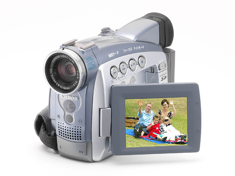 キヤノン、実売75,000円の光学22倍ズームDVカメラ