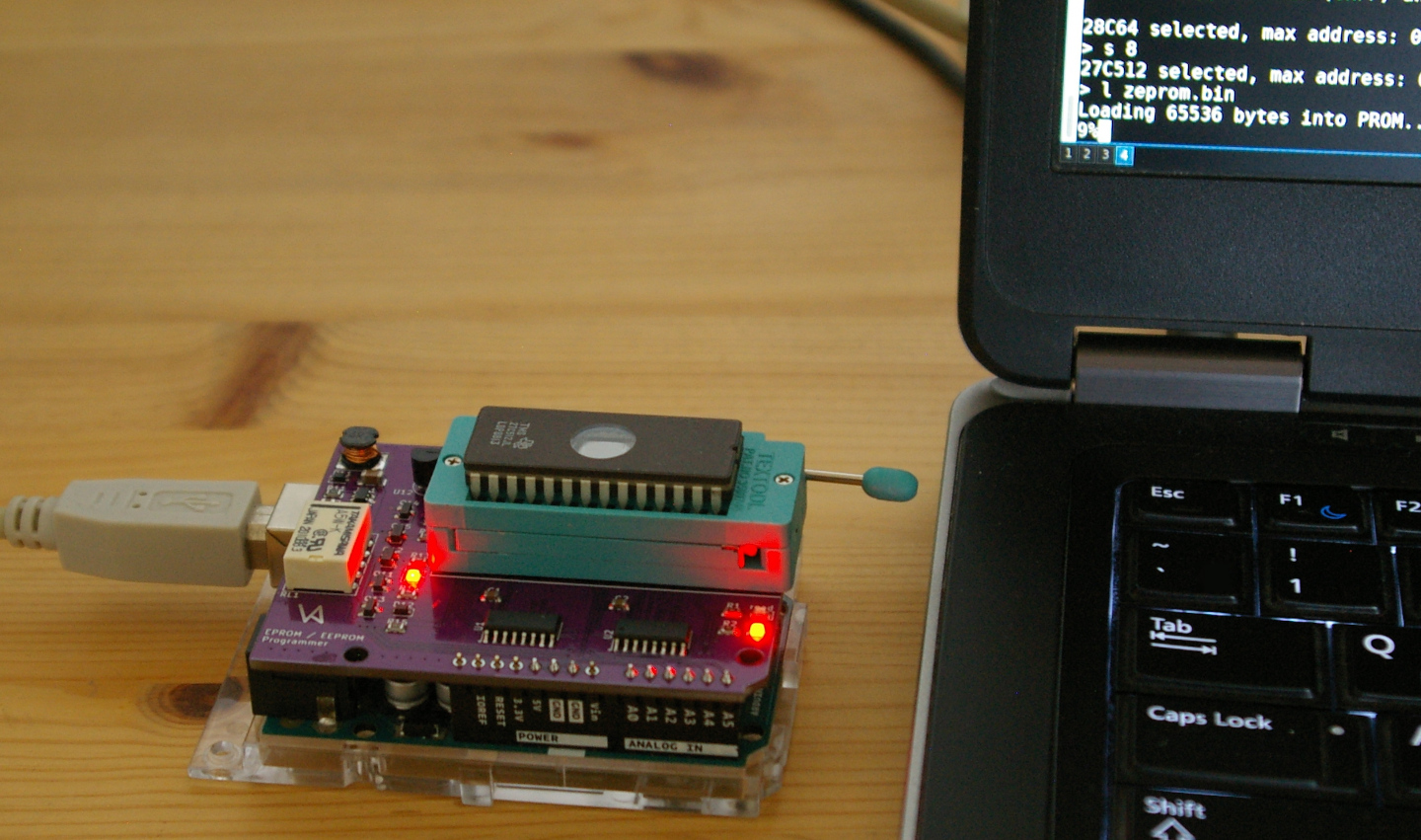 Eeprom and Eprom reader writer with Arduino Uno