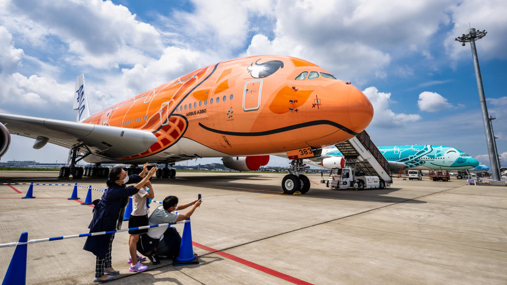 3/7 new!! ANA/エアバスフライングホヌ✕3機 成田に3機揃っ