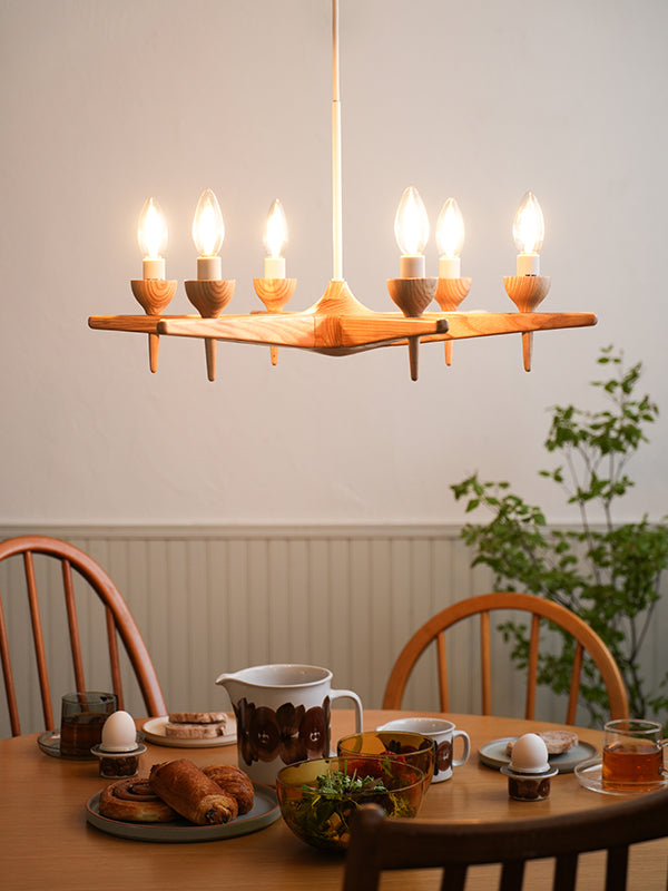 スロイド ウッドシャンデリア 6灯 | AXCIS ONLINE