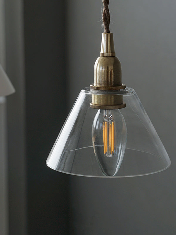 ミニガラスシェード コニック クリア E17 SET | AXCIS ONLINE