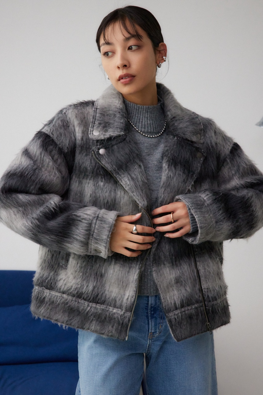 2月11日（水）23:59まで期間限定価格|シャギーチェックライダース