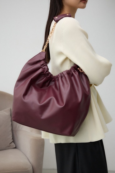 チェーンハンドルギャザートートバッグ｜WOMEN｜250HAT55-090H｜AZUL