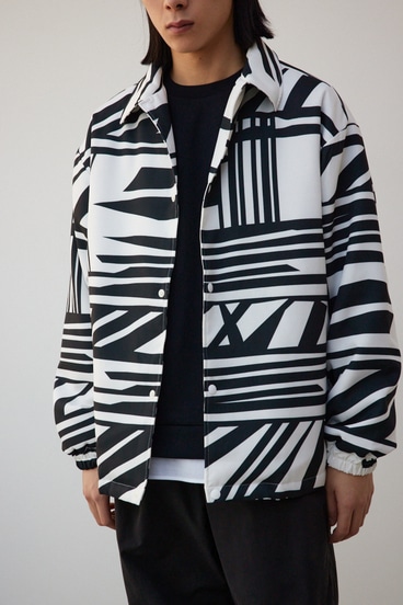 幾何学総柄コーチジャケット｜MEN｜251HSC30-076C｜AZUL BY MOUSSY