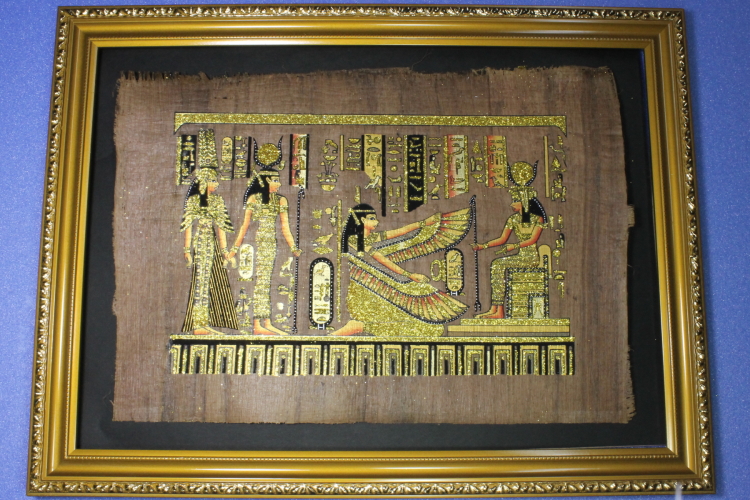 エジプトパピルス画 古代エジプト文明