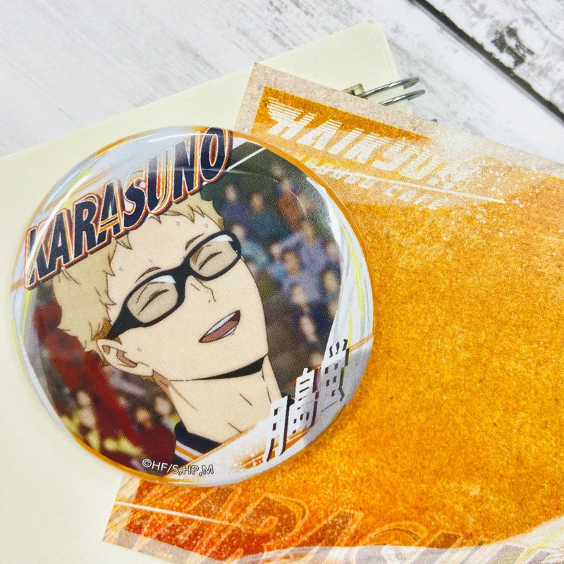 ハイキュー 極楽湯 コラボ 月島蛍 缶バッジ ハイキュー 極楽湯 月島蛍