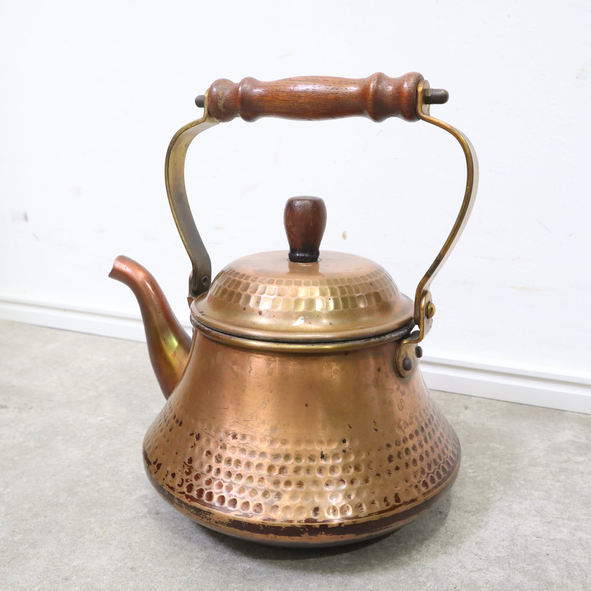 銅製やかん アンティーク