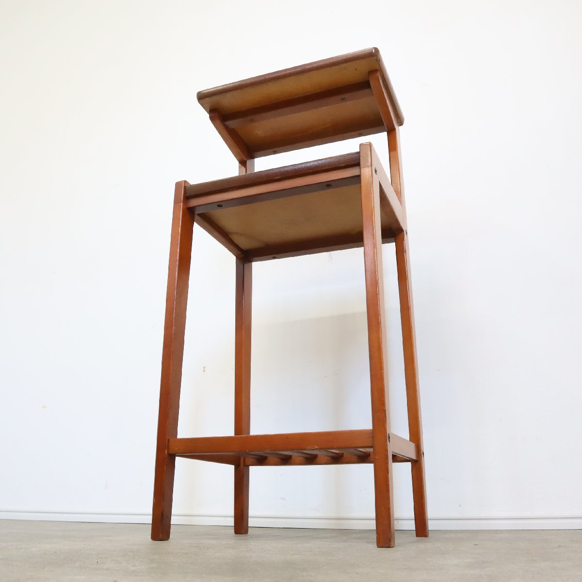 オールドカリモク 電話台 インテリア 昭和レトロ アンティーク