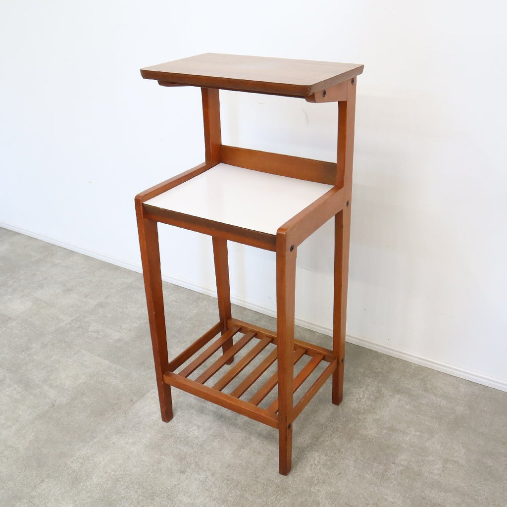 Karimokuカリモク コロニアル 花台 収納棚 レトロモダン家具 Karimoku