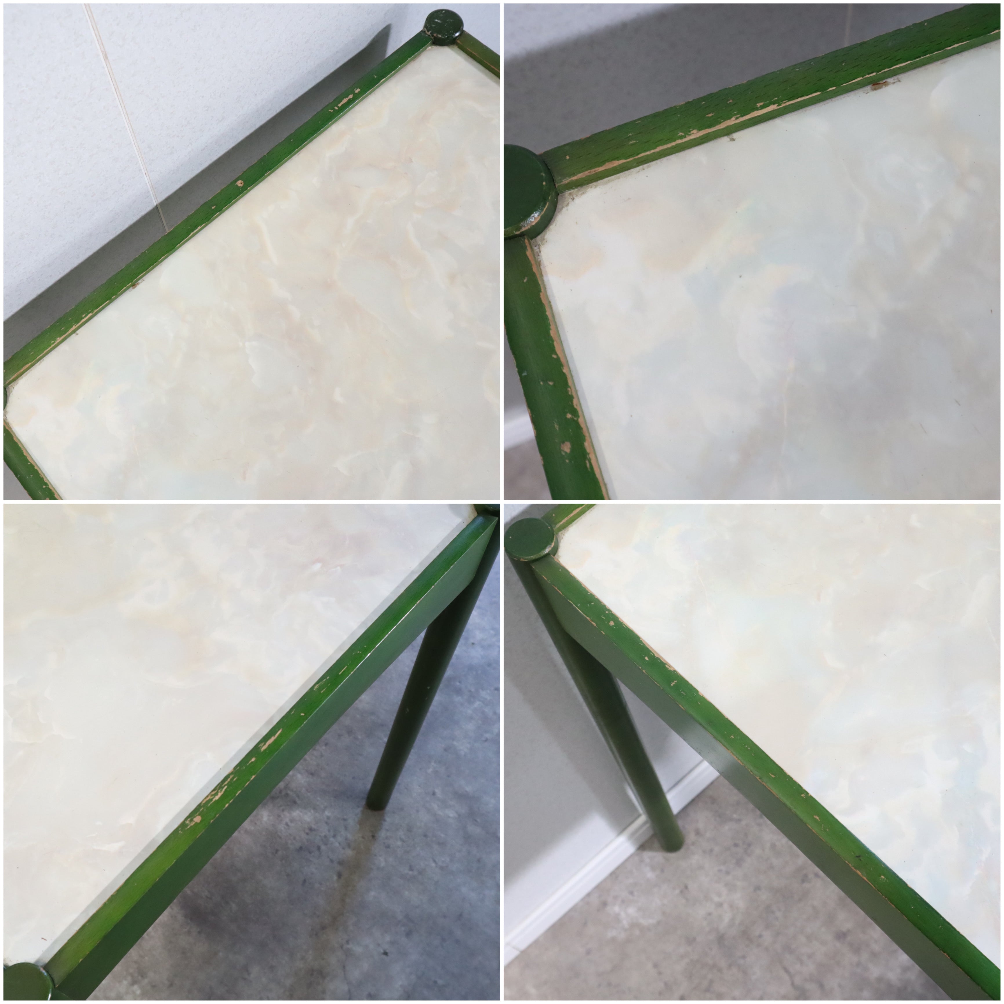 n*a様 【レア品】ダークグリーン サイドテーブル レトロ 昭和 n*a様 【