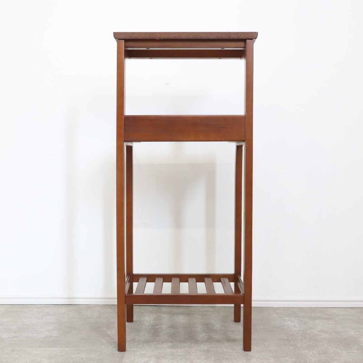 Karimoku カリモク 電話台 FAX台 オールドカリモク 昭和レトロ