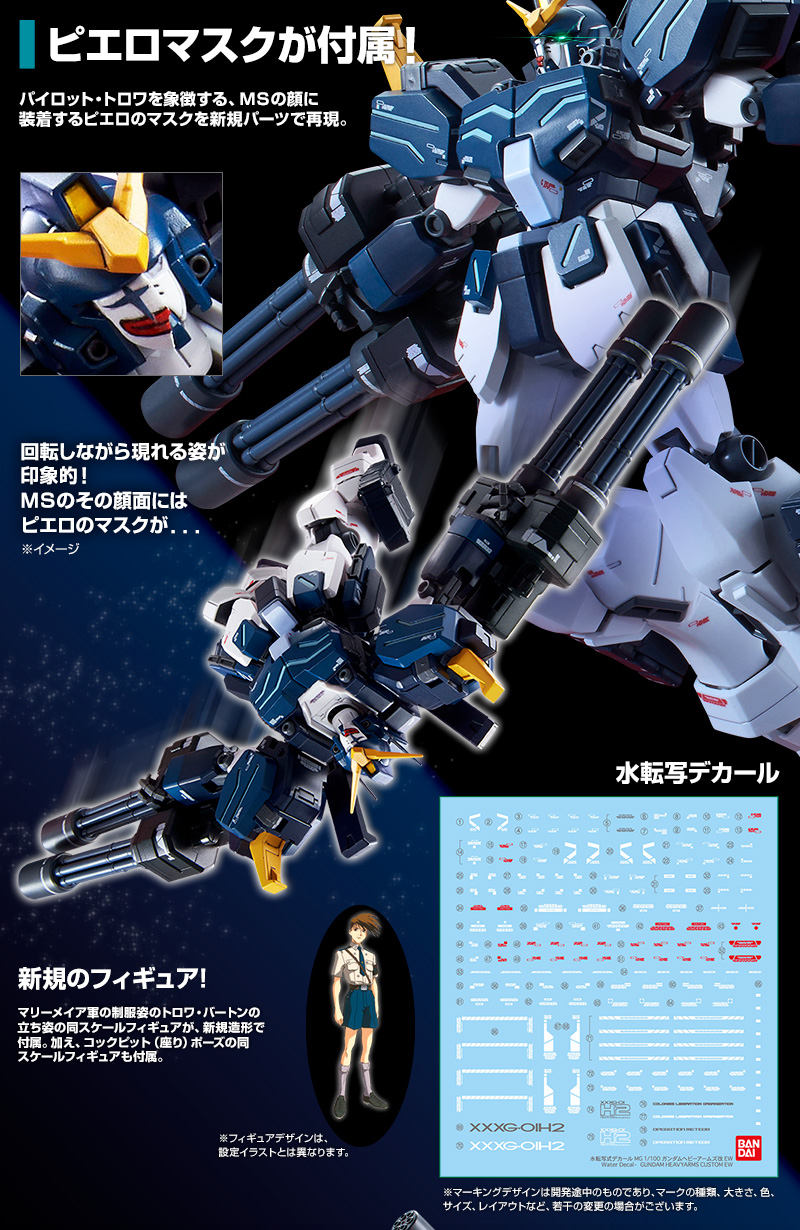 ガンプラ MG 1/100 ガンダムヘビーアームズ改 EW（新機動戦記