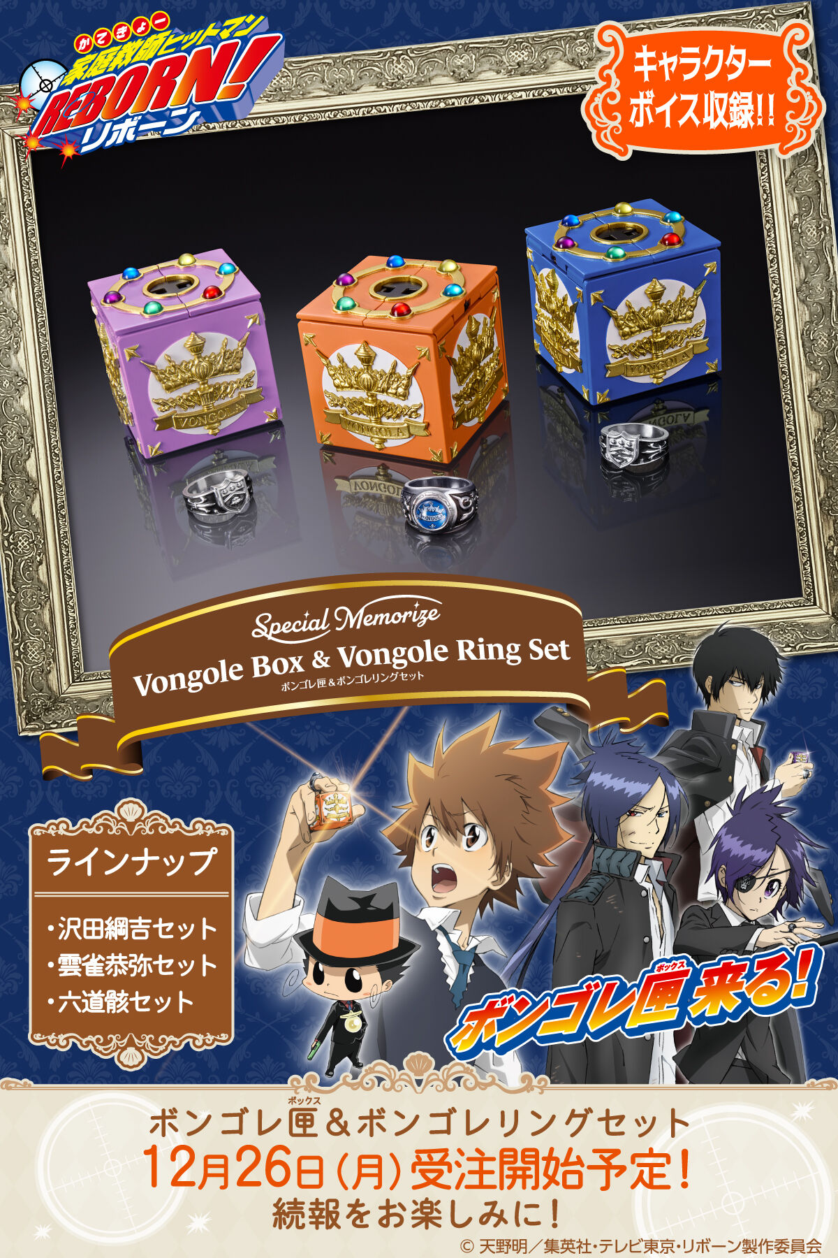 REBORN CCG BOX購入特典 セパレーター 仕切り リボーン 沢田綱吉