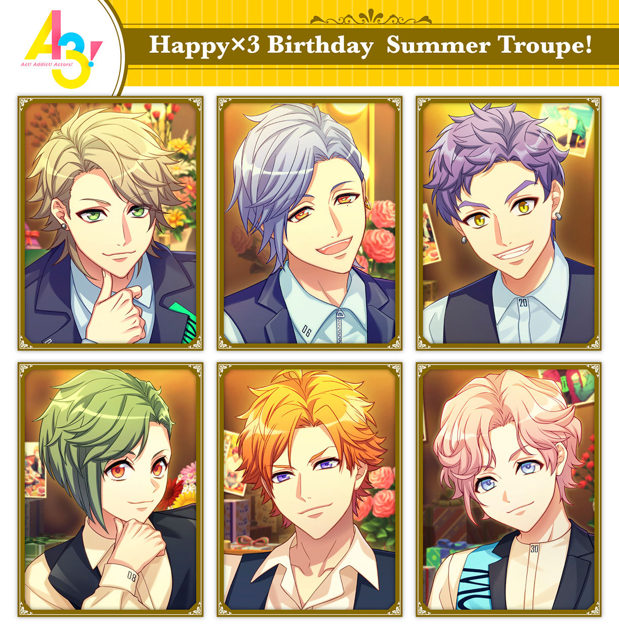 大量！123点】A3! 碓氷真澄 缶バッジまとめ バースデー ホログラム