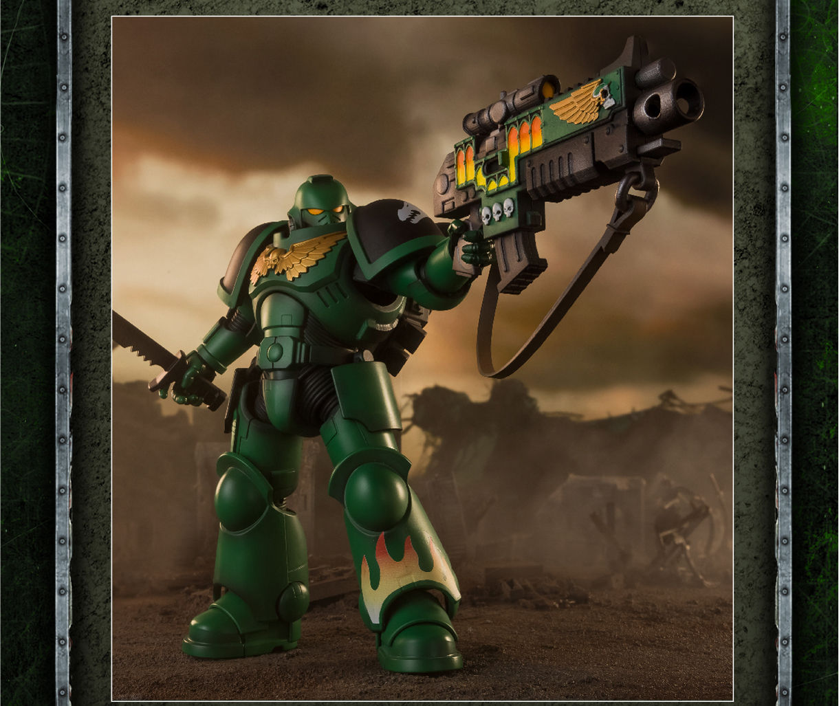 WARHAMMER 40,000 SALAMANDERS INTERCESSOR WITH BOLT RIFLE