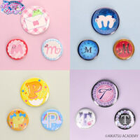 アイカツ イオン 虹野ゆめ 缶バッジセット アイカツ イオン 虹野ゆめ