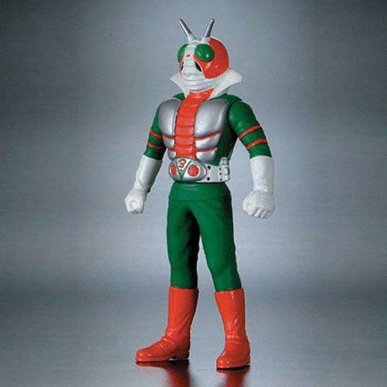 仮面ライダー V3 ライダーヒーローシリーズ フルフェイス ソフビ 3点