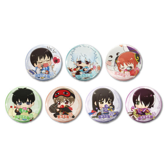 銀魂 JF スクエア缶バッジ コンプセット 銀魂 JF スクエア缶バッジ