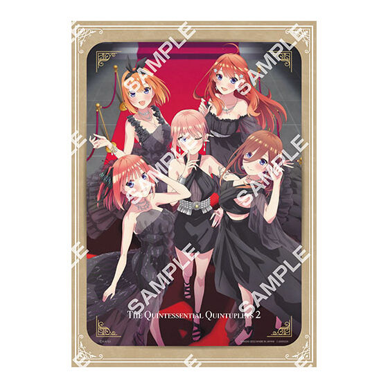 フラットガシャポン】五等分の花嫁∬ A4サイズ台紙付イラストポート