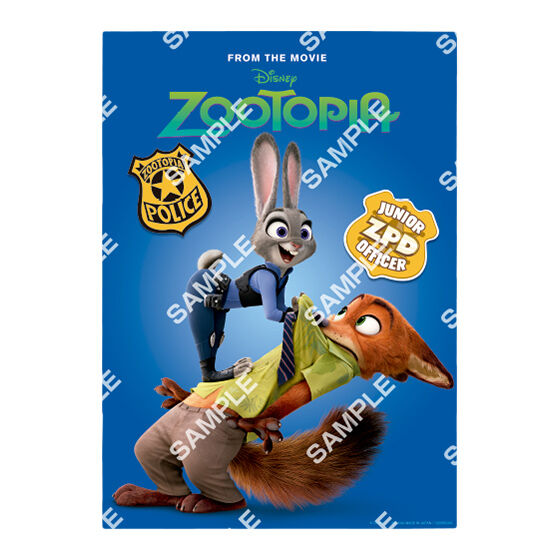 フラットガシャポン】ズートピア ポスターコレクション｜ガシャポン