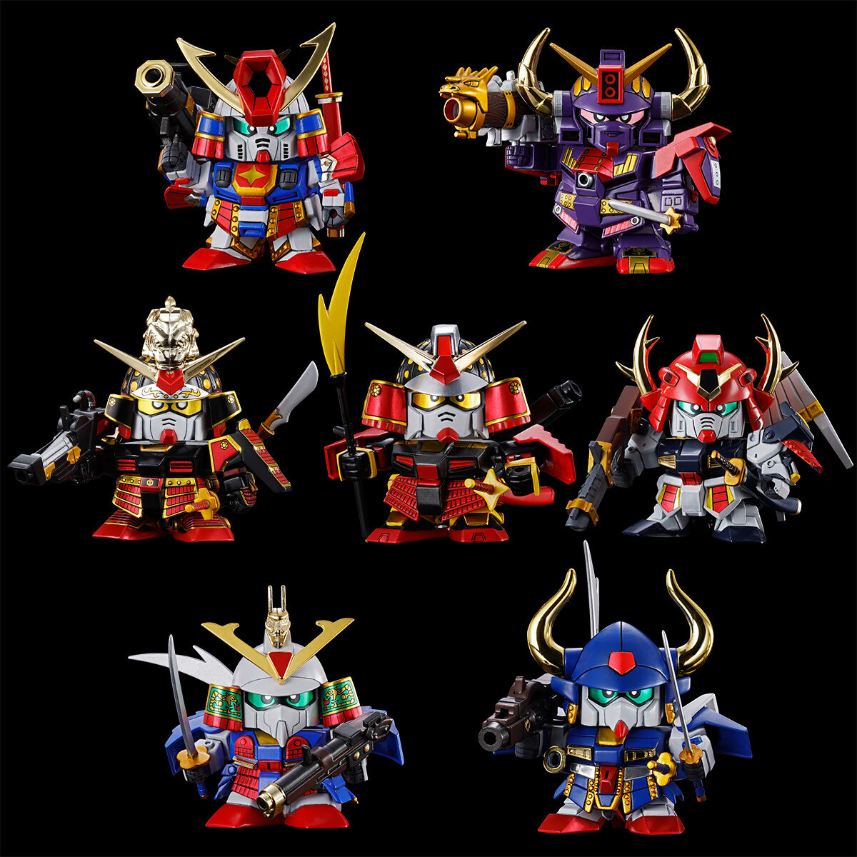 SDガンダムBB戦士 武者七人衆セット | SDガンダムシリーズ プラモデル