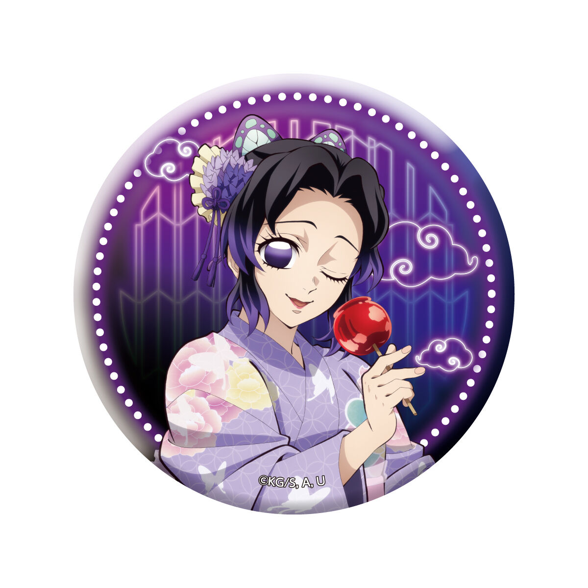 鬼滅の刃」 ホログラム缶バッジ～漆ノ章 in ナムコ～ namco コンプ