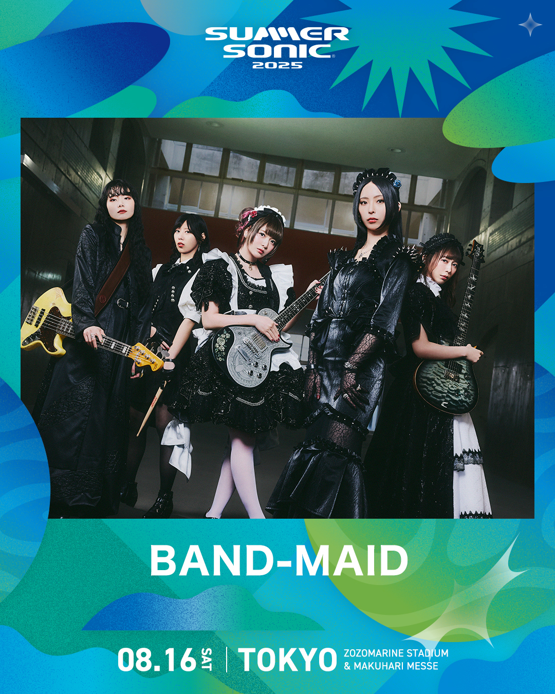 NEWS] BAND-MAID, 2025/8/16(土) 