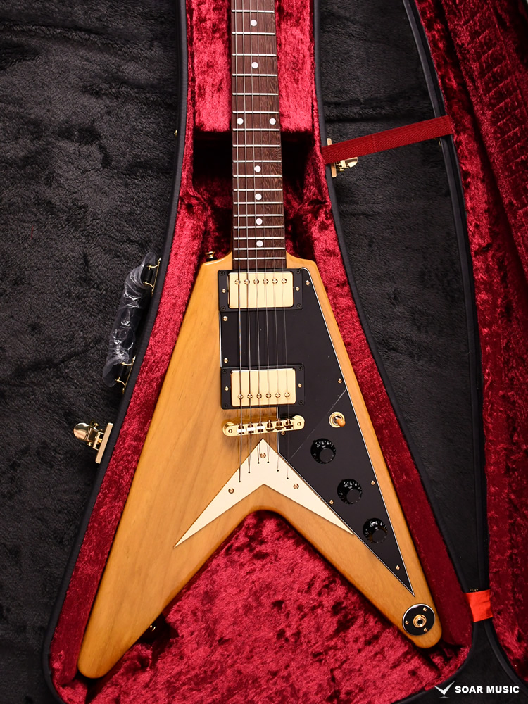 こ*き様 フライングVスタイル エレキギター オレンジ こ*き様 フライングV