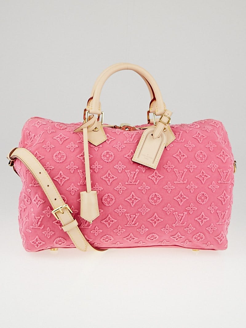 Louis Vuitton Limited Edition Pink Monogram Stone Speedy