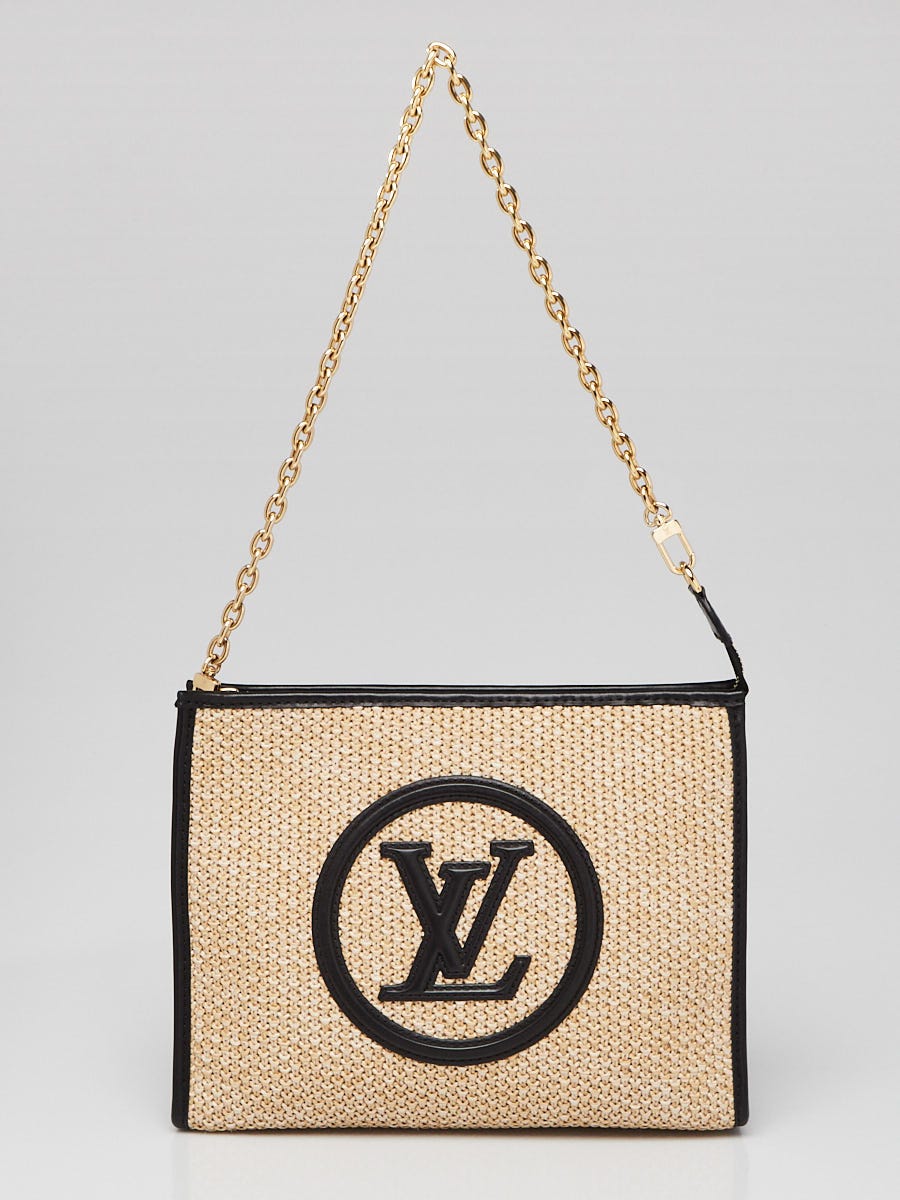 Louis Vuitton Raffia and Leather Poche Toilette 26 Cosmetic Pouch