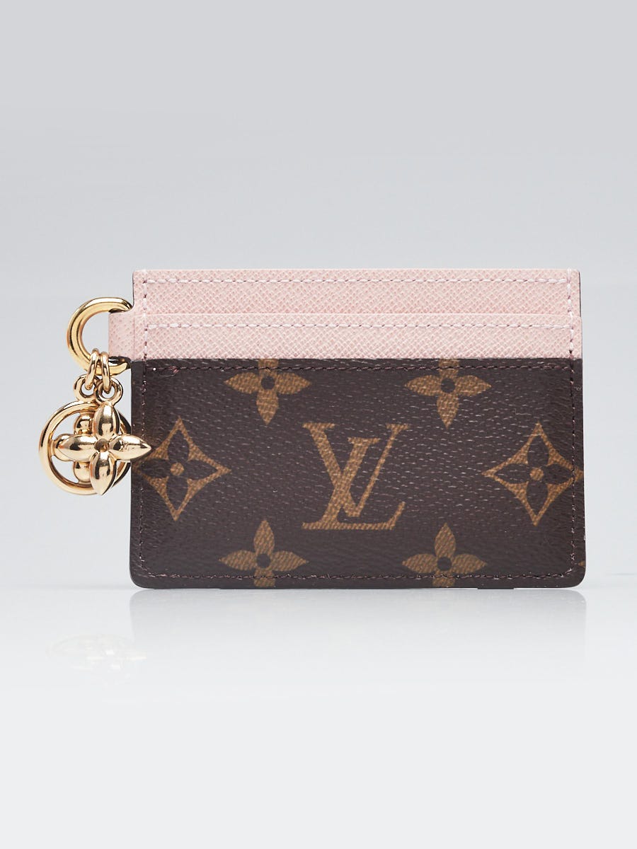 Louis Vuitton Monogram Canvas Rose Ballerine Pink Leather Charms
