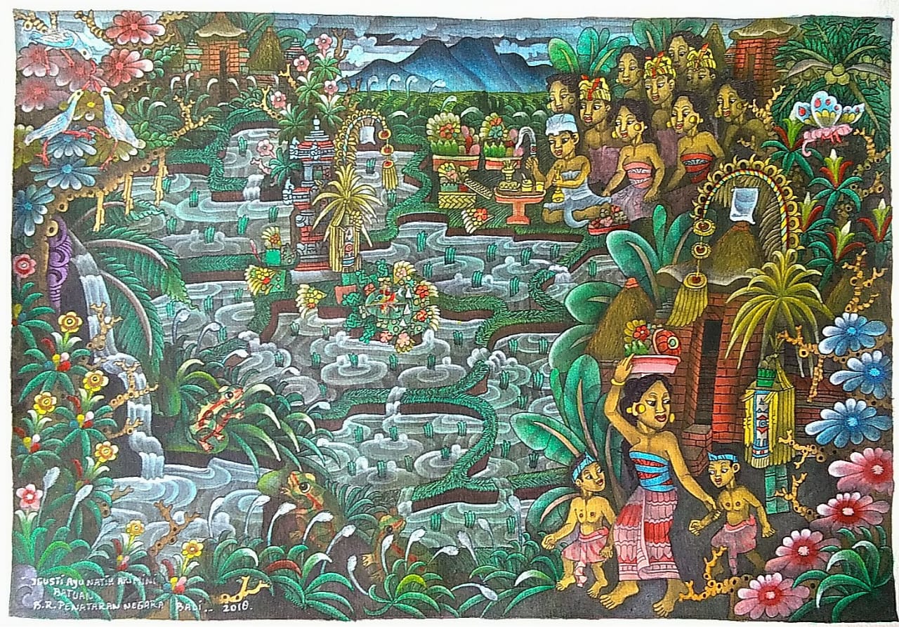 バリの風景画 Galuh作 バリの風景画 Galuh作 バリの風景画