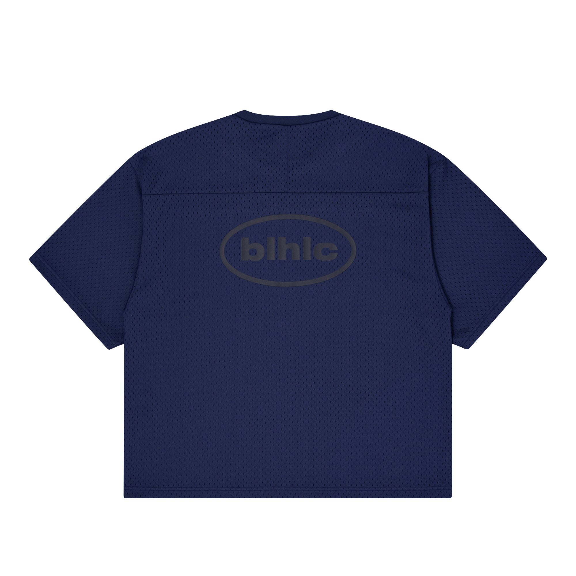 blhlc Oval Logo Mesh Tee (navy) – ballaholicオンラインショップ