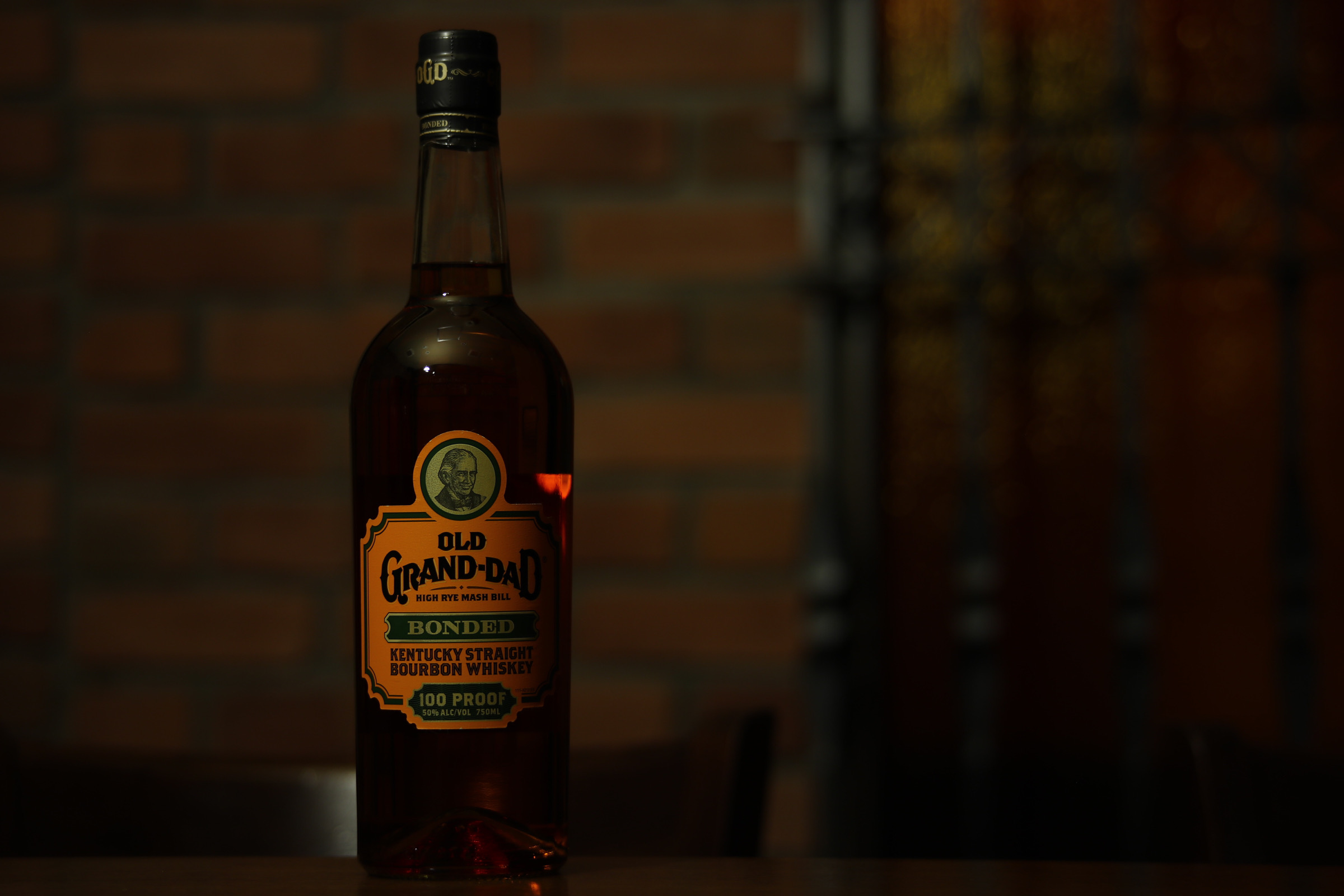 ビンテージ品！バーボン オールドグランダットのパブミラー！超レア