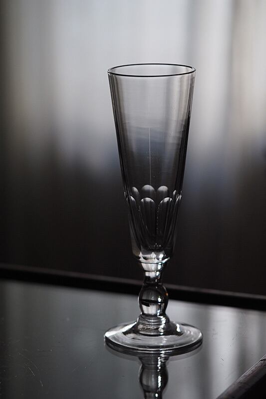 アンティークフルート型グラス-antique champagne glass_2
