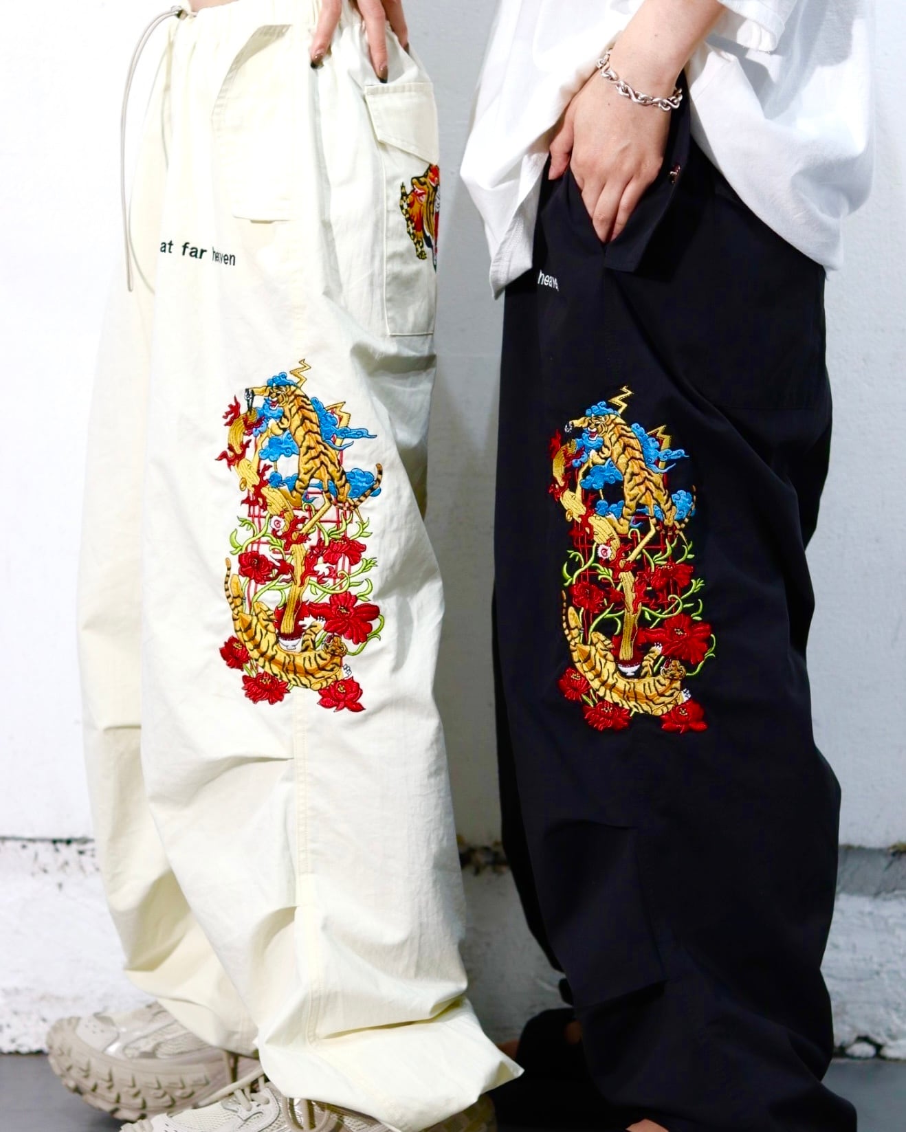 チュウカタベタイ タイガーバルーンパンツ コラボスカジャン セット