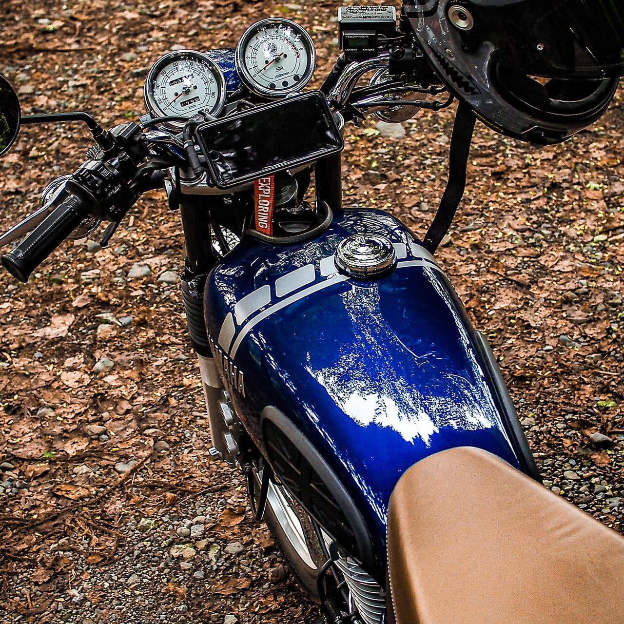 YAMAHA SR400 ガソリンタンク用デカール ストロボデザイン | Richard