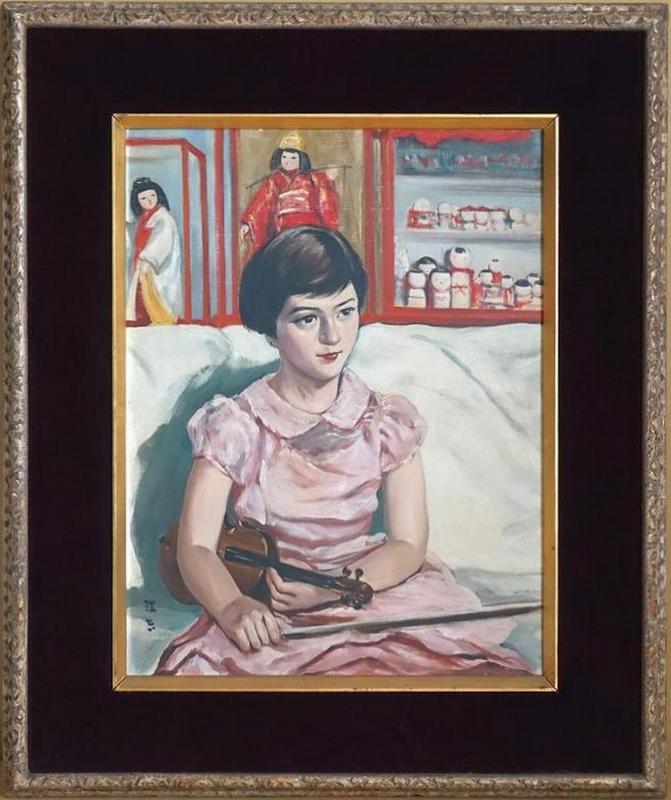 小松崎邦雄『天使』】 リトグラフ ED101/120 額装 小松崎邦雄『天使