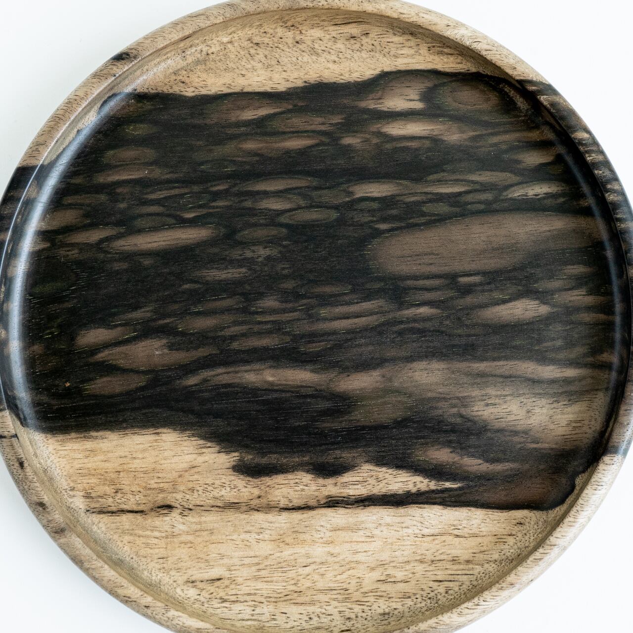 銘木 総黒柿無垢造 黒柿 茶櫃 茶びつ 取込盆 銘木 総黒柿無垢造 黒柿