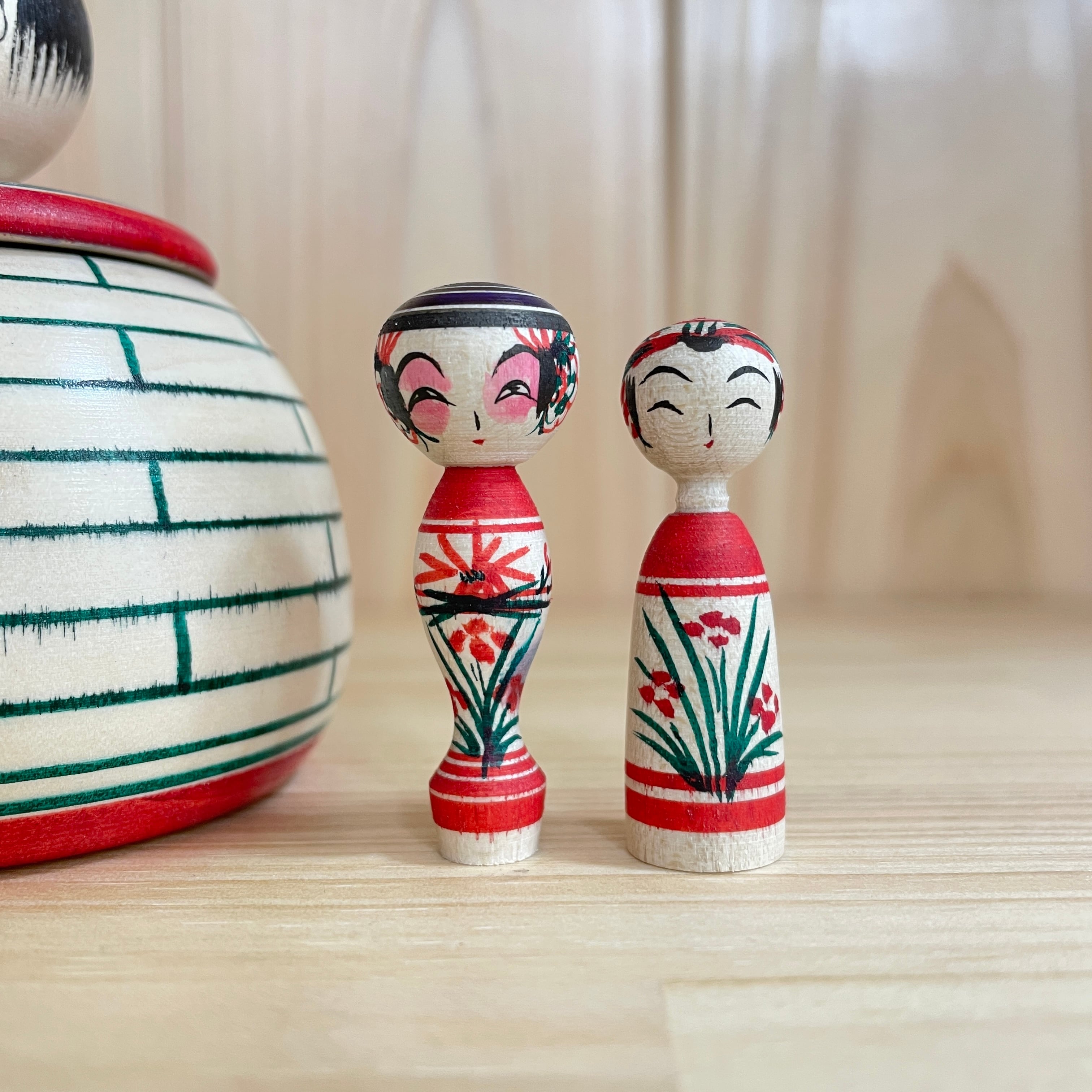 新山吉紀工人：弥治郎系】喜一型えじこ 入れ物（＋小2個）：3寸 8cm 小