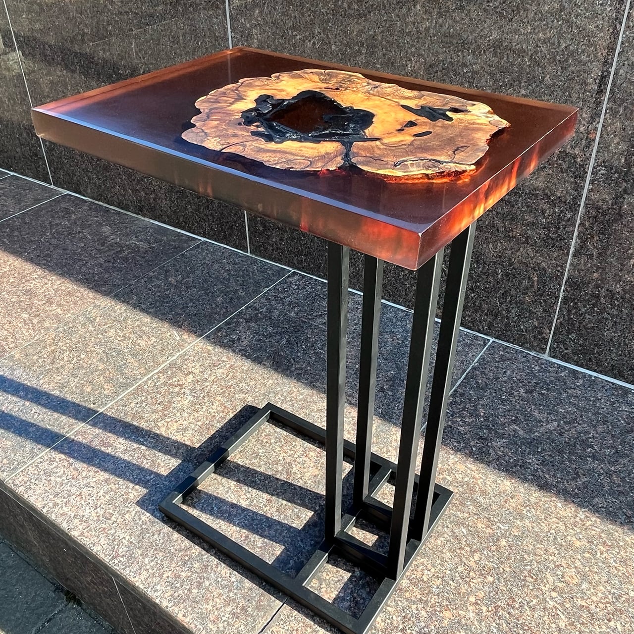 黒柿のサイドテーブル^_^花台